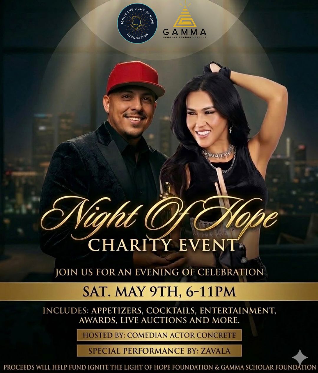 Night of Hope event flyer